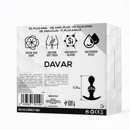 TARDENOCHE - DAVAR ANAL PLUG SILICONE