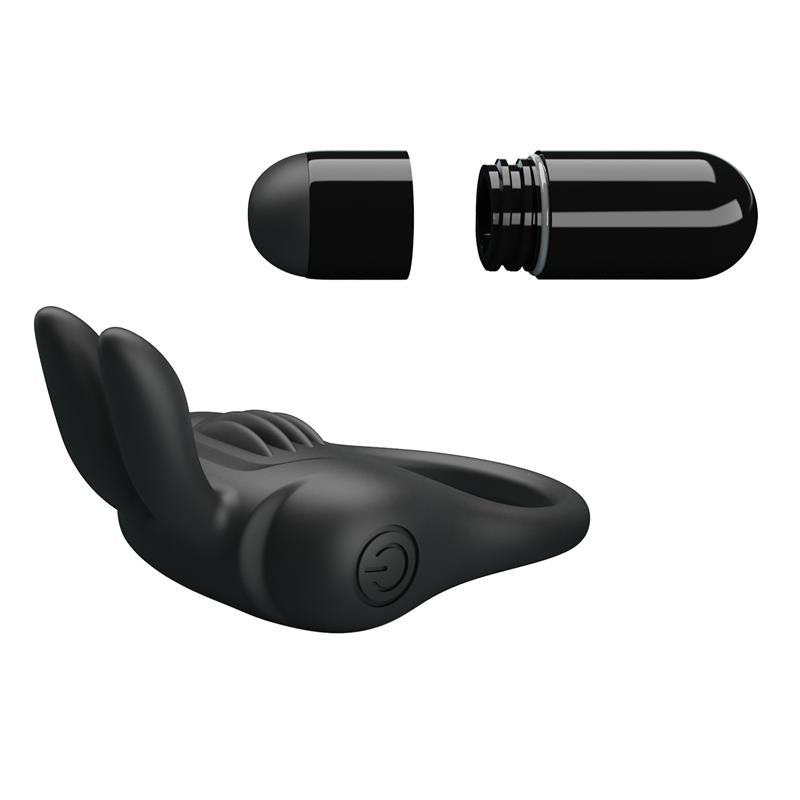 PRETTYLOVE - DAVION COCK RING WITH VIBRATION AND RABIT