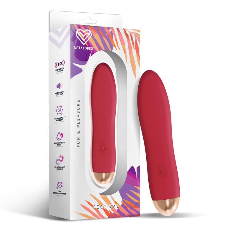 FESTIVAL - DAWEL STIMULATOR 10 SPEEDS RUST RED
