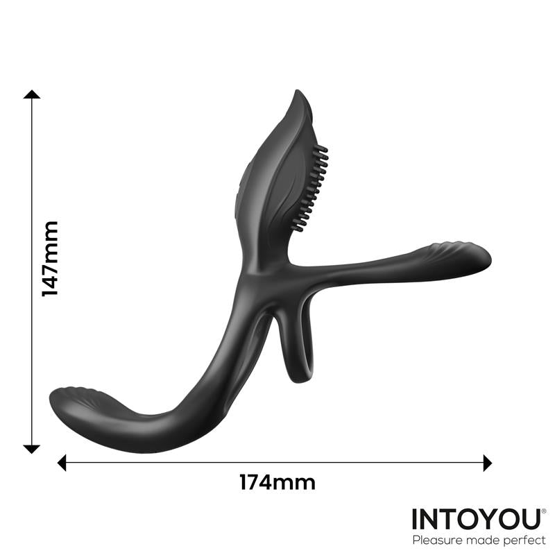 ADDICTED TOYS - DOUBLE PENIS RING WITH CLITORAL STIMULATOR