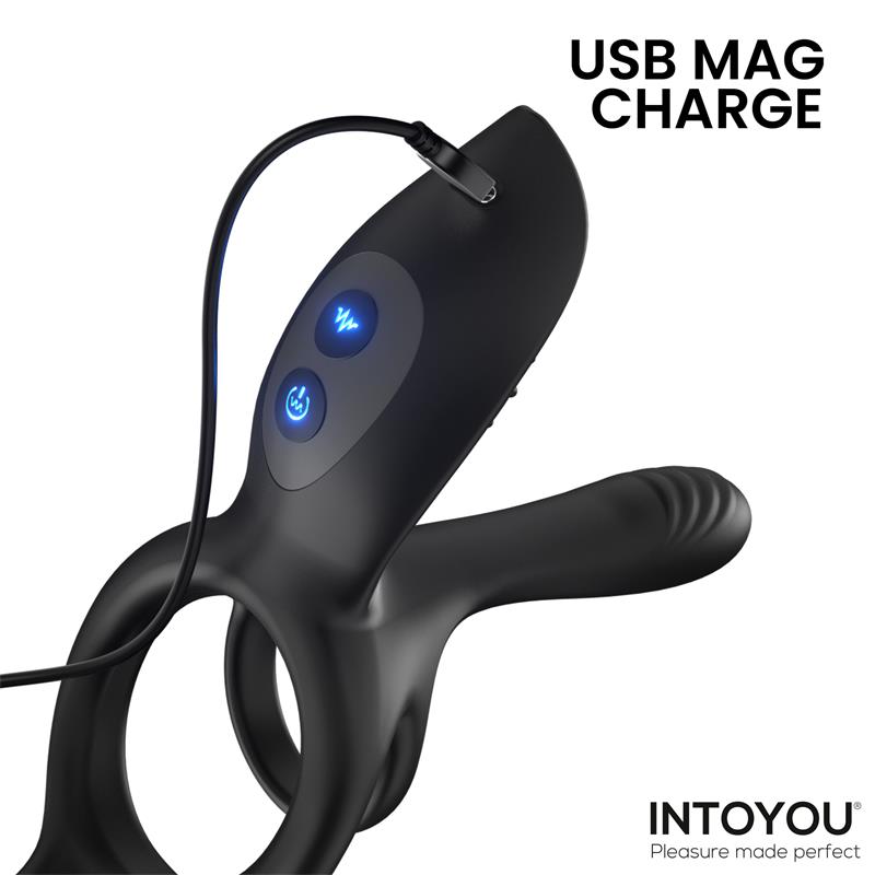 ADDICTED TOYS - DOUBLE PENIS RING WITH CLITORAL STIMULATOR