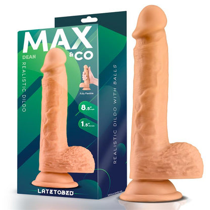 MAX & CO - DEAN REALISTIC DILDO WITH TESTICLES 8.5 FLESH