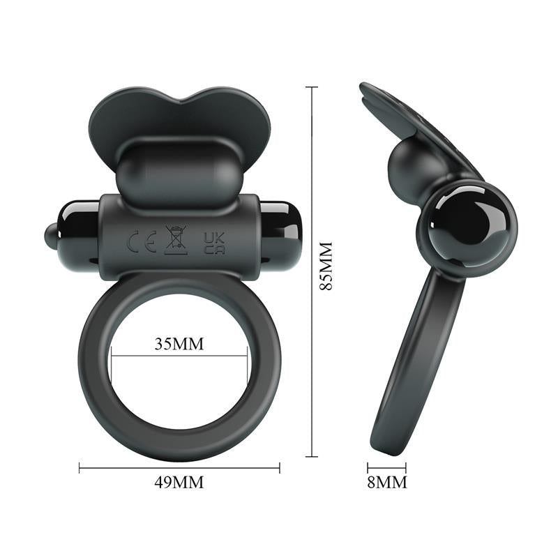 PRETTYLOVE - DEBONAIRE VIBRATING PENIS RING