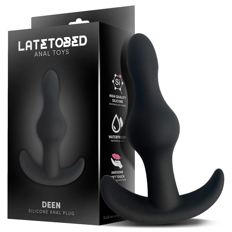 LATETOBED - ANAL PLUG DEEN EN SILICONE À BASE ANCRE