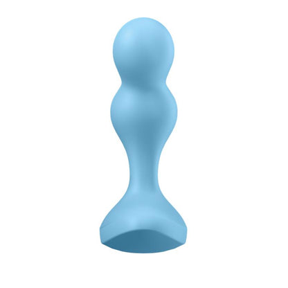 SATISFYER - DEEP DIVER BUUT PLUG WITH VIBRATION SATISFYER CONNECT APP BLUE