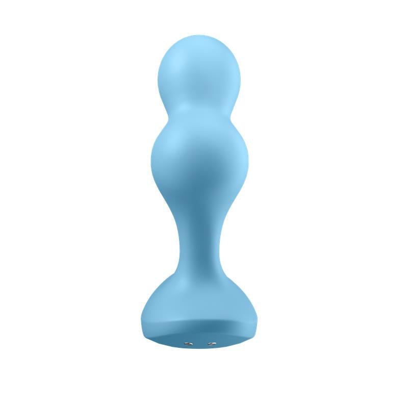 SATISFYER - DEEP DIVER BUUT PLUG WITH VIBRATION SATISFYER CONNECT APP BLUE