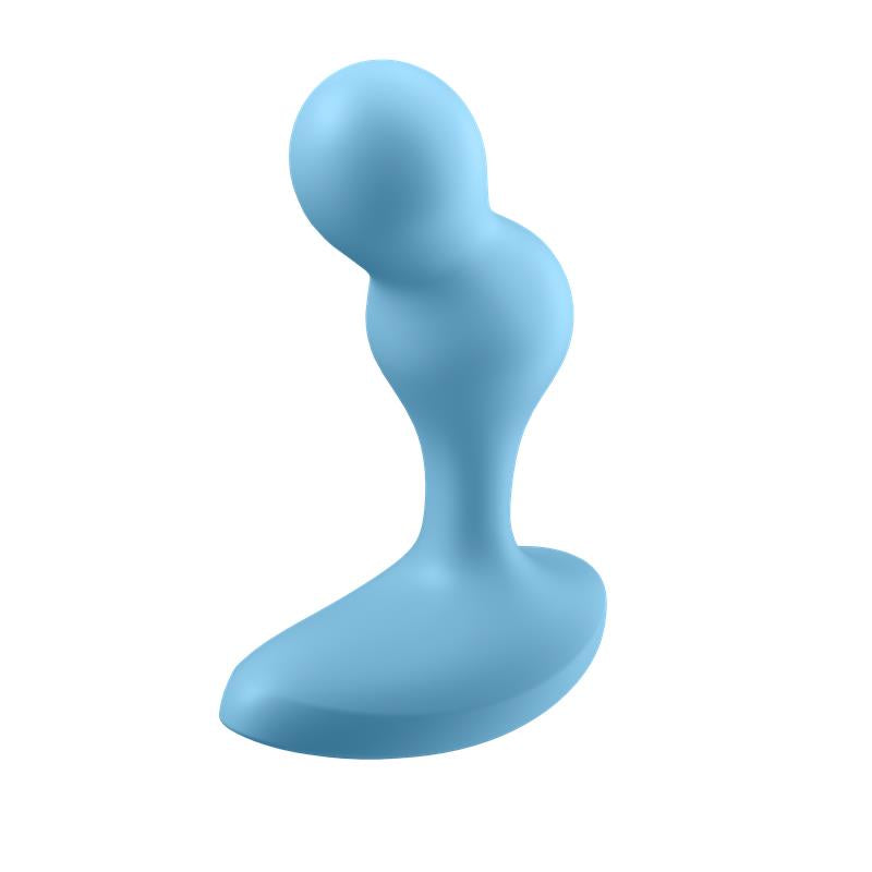 SATISFYER - DEEP DIVER BUUT PLUG WITH VIBRATION SATISFYER CONNECT APP BLUE