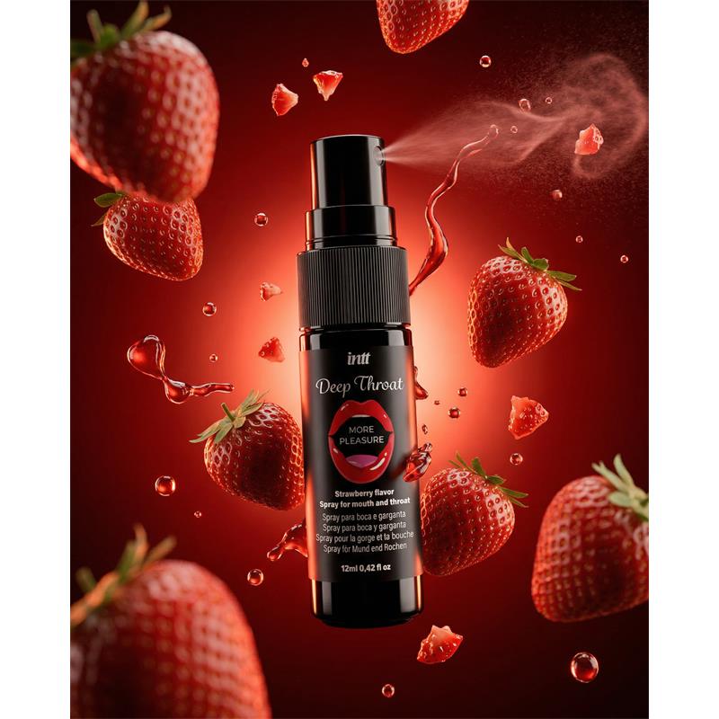 INTT - DEEP THROAT SPRAY STRAWBERRY 12ML