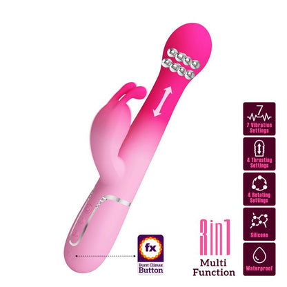 PRETTYLOVE - DEJON VIBE WITH THRUSTING AND ROTATING BEADS