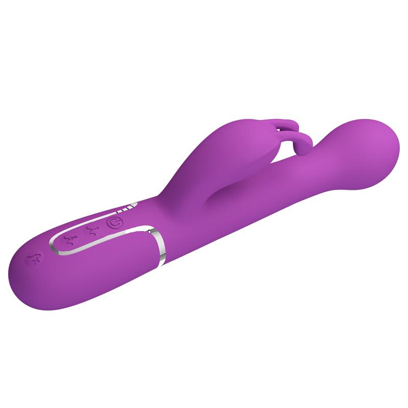 PRETTY LOVE - DEJON 3 IN 1 MULTIFUNCTION RABBIT VIBRATOR PURPLE