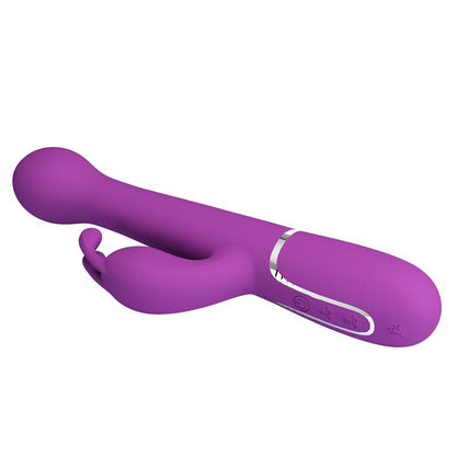 PRETTY LOVE - DEJON 3 IN 1 MULTIFUNCTION RABBIT VIBRATOR PURPLE