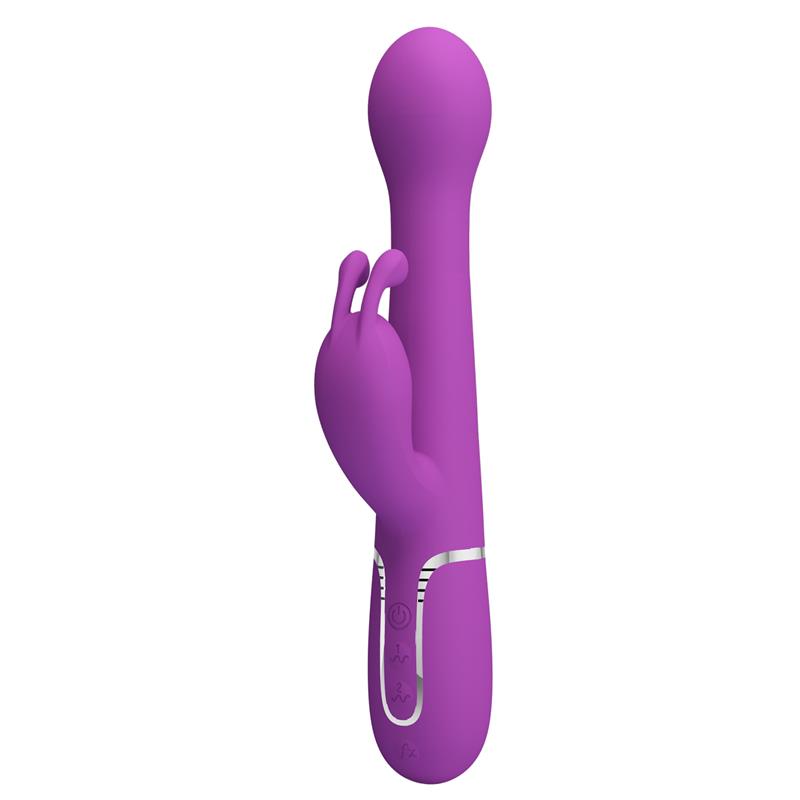 PRETTY LOVE - DEJON 3 IN 1 MULTIFUNCTION RABBIT VIBRATOR PURPLE