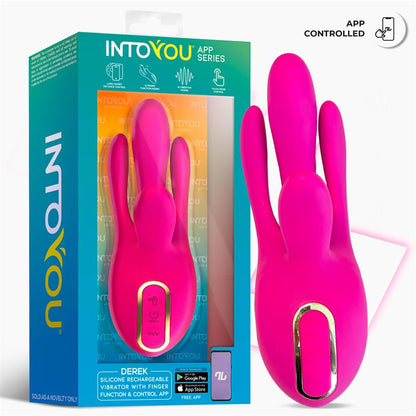 INTOYOU APP SERIES - DEREK VIBE WITH FINGER FUNCTION 3 MOTORS AND APP