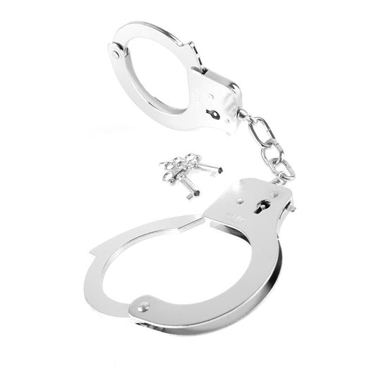 FETISH FANTASY SERIES - DESIGNER METAL HANDCUFFS SILVER