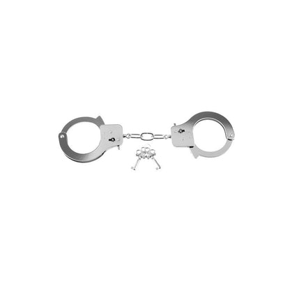 FETISH FANTASY SERIES - DESIGNER METAL HANDCUFFS SILVER