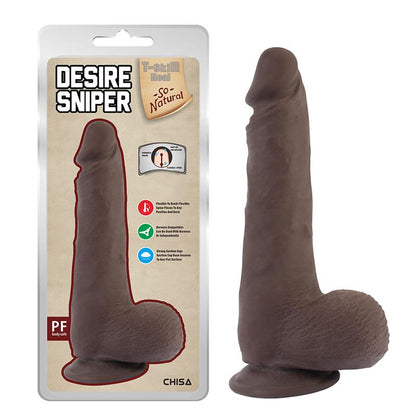CHISA - DESIRE SNIPER DUAL-DENSITY DILDO BROWN 23CM