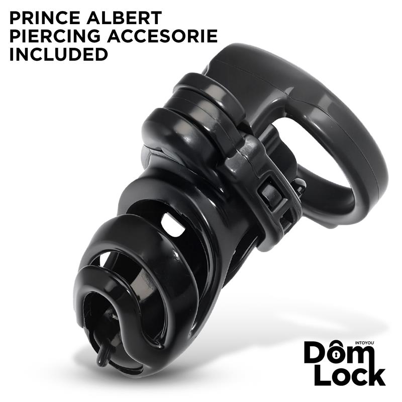 DOMLOCK - DETENTION CHASTITY CAGE WITH ACCESSORY FOR PRINCE ALBERT