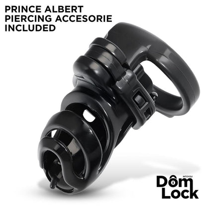 DOMLOCK - DETENTION CHASTITY CAGE WITH ACCESSORY FOR PRINCE ALBERT