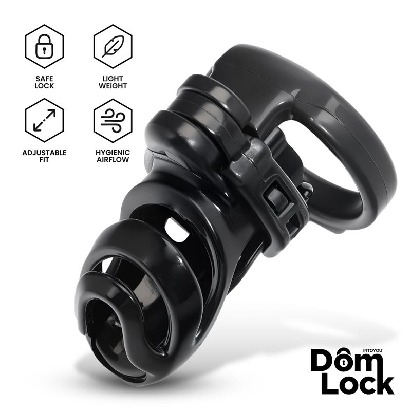 DOMLOCK - DETENTION CHASTITY CAGE WITH ACCESSORY FOR PRINCE ALBERT
