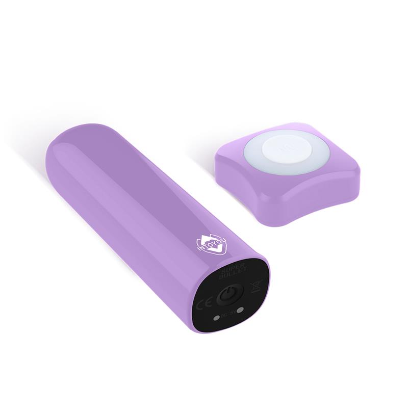 ACTION - DHALIA SÚPER VIBRATING BULLET WITH REMOTE CONTROL HIGH-POWERED USB PURPLE