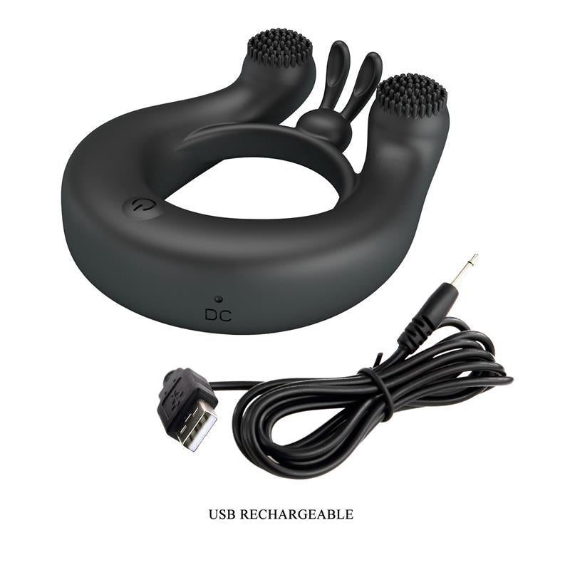 PRETTYLOVE - DHALIA VIBRATING PENIS RING