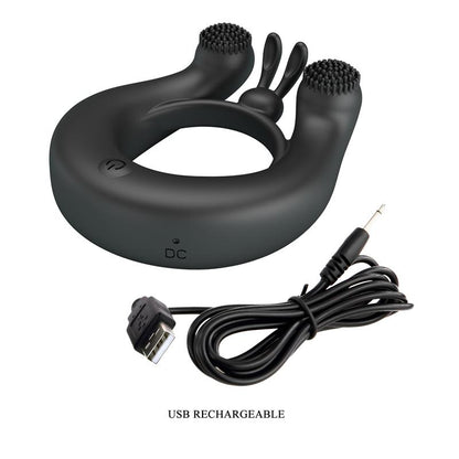 PRETTYLOVE - DHALIA VIBRATING PENIS RING
