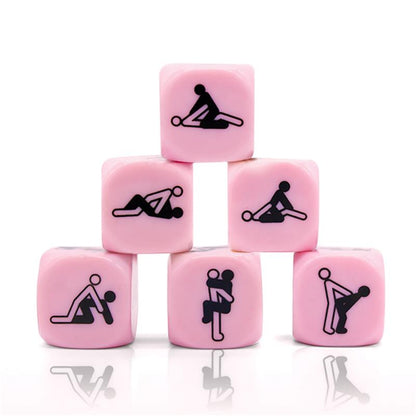 SECRET PLAY - DICE KAMASUTRA PICTOGRAMS 6 POSTURES 25 MM