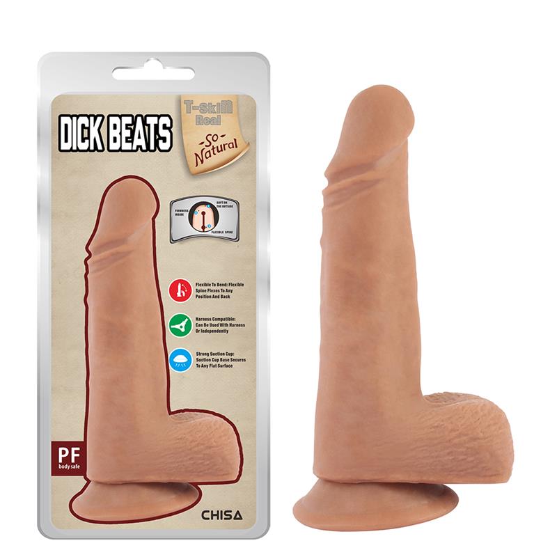 CHISA - DICK BEATS DUAL-DENSITY DILDO 18CM
