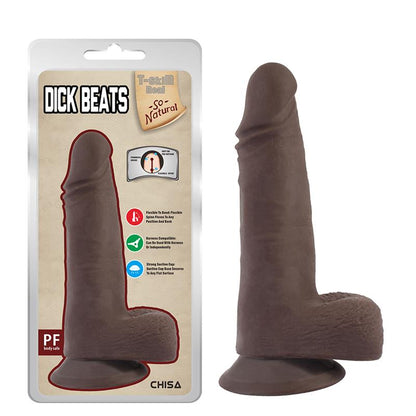 CHISA - DICK BEATS DUAL DENSITY DILDO BROWN 18CM