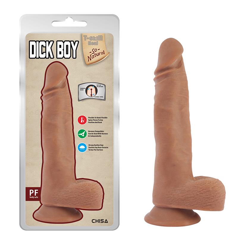 CHISA - DICK BOY DUAL-DENSITY DILDO TAN 22CM