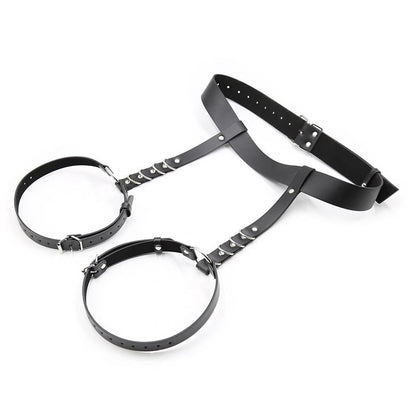 INTOYOU BDSM LINE - DIDIER LEG AND WAIST BONDAGE HARNESS ADJUSTABLE