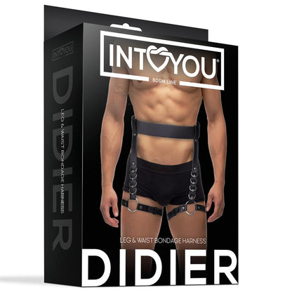INTOYOU BDSM LINE - DIDIER LEG AND WAIST BONDAGE HARNESS ADJUSTABLE