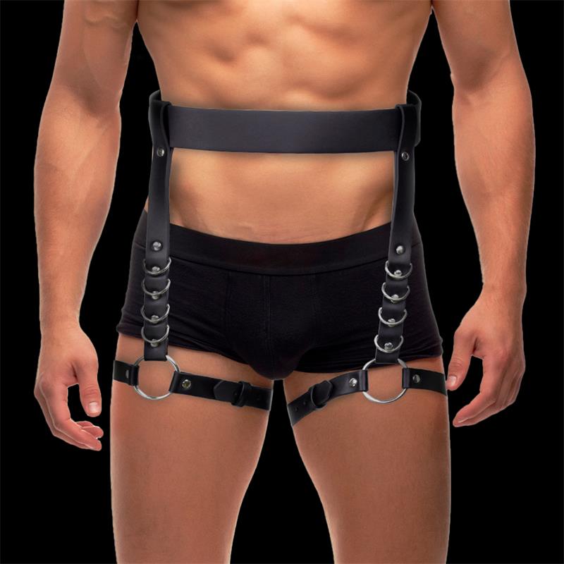 INTOYOU BDSM LINE - DIDIER LEG AND WAIST BONDAGE HARNESS ADJUSTABLE