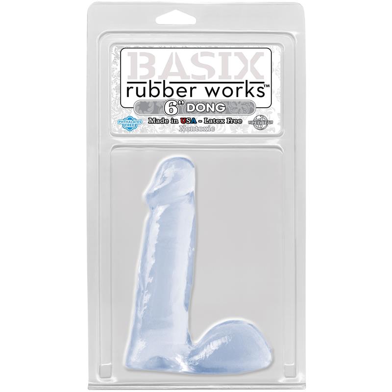 BASIX RUBBER WORKS - DILDO 19,05 CM CLEAR