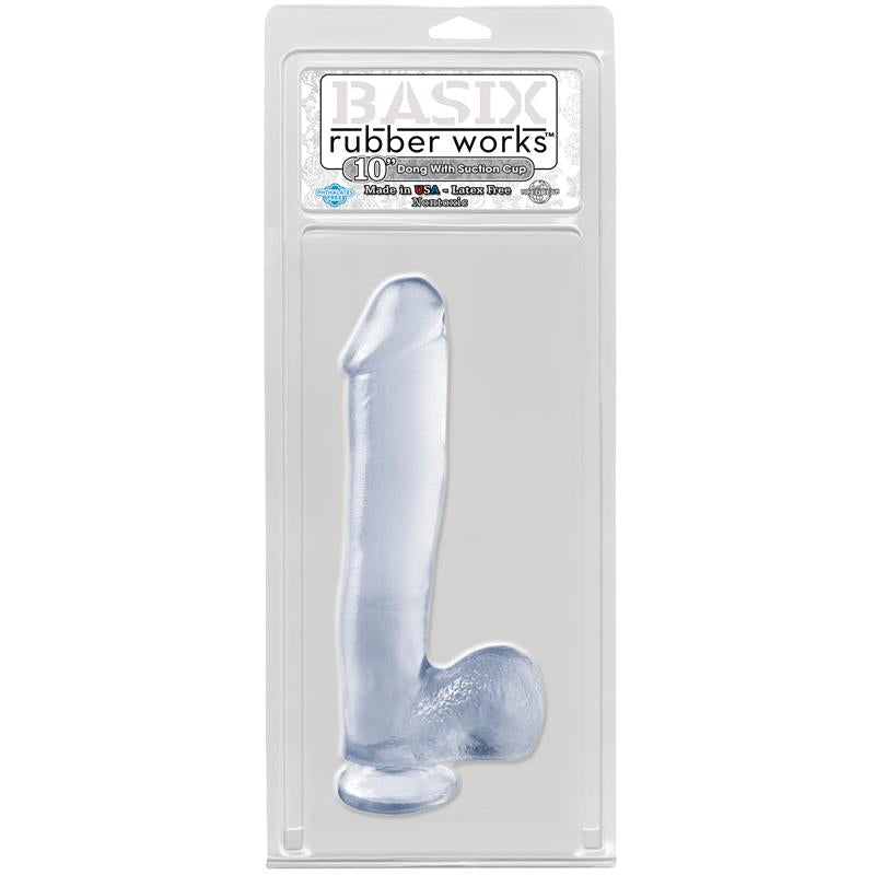 BASIX RUBBER WORKS - DILDO 25,4 CM CLEAR