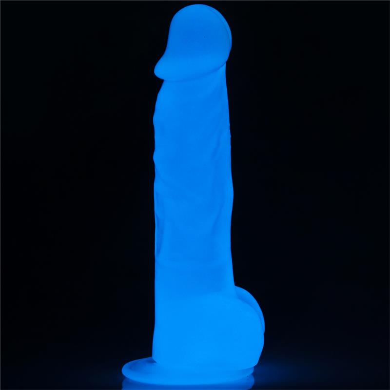 LOVETOY - DILDO 8.5 LUMINO BLUE LIGHT