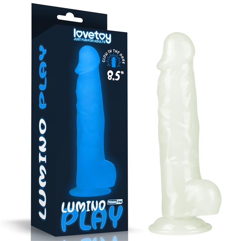 LOVETOY - DILDO 8.5 LUMINO BLUE LIGHT