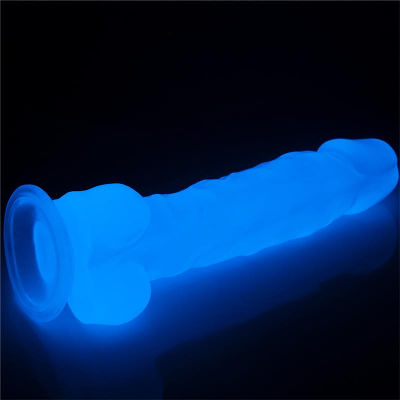 LOVETOY - DILDO 8.5 LUMINO BLUE LIGHT