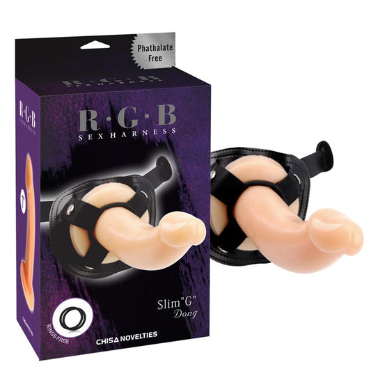 CHISA - DILDO AND STRAP-ON SLIM G 19 CM FLESH