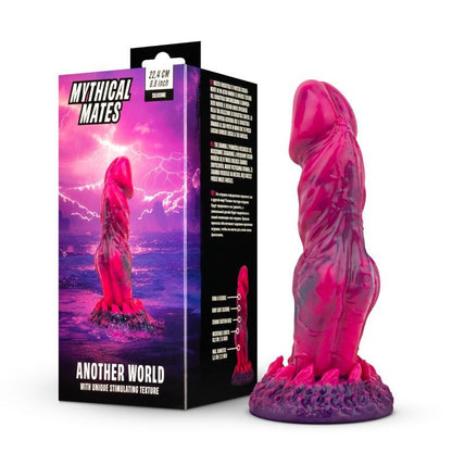 MYTHICAL MATES - ANOTHER WORLD DILDO PINK AND PURPLE 22.4 CM - 8.8