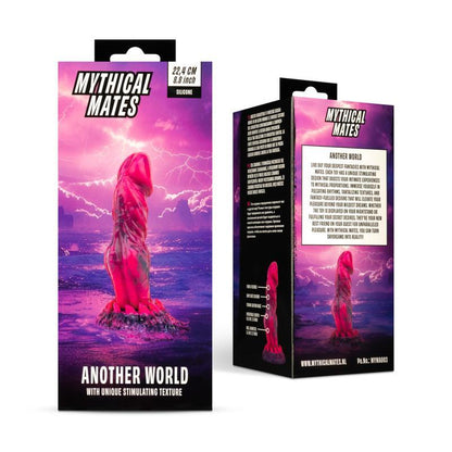 MYTHICAL MATES - ANOTHER WORLD DILDO PINK AND PURPLE 22.4 CM - 8.8