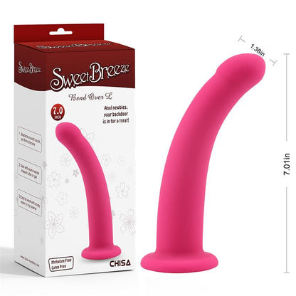 CHISA - DILDO BEND OVER SIZE L PINK