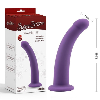 CHISA - DILDO BEND OVER SIZE L PURPLE