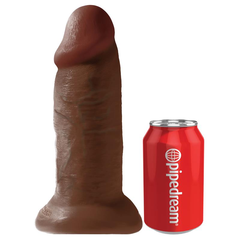 KING COCK - DILDO CHUBBY 10  BROWN