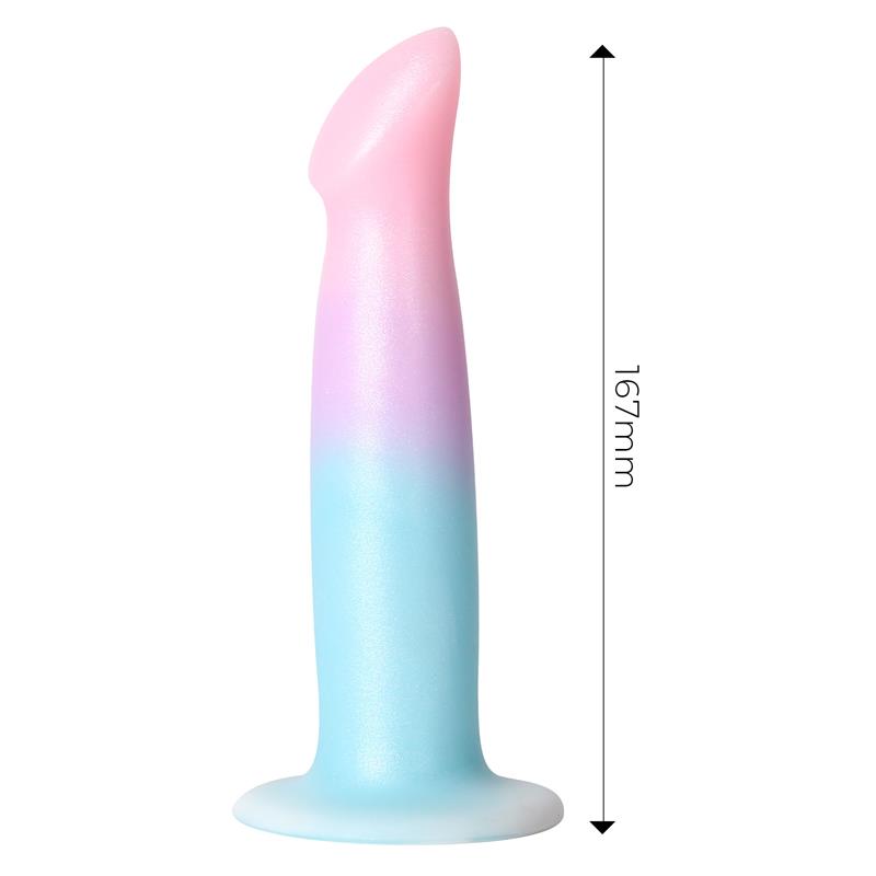 DILDOX BY ENGILY ROSS - DILDO DILDO WITH VIBRATION AND SUCTION CUP GRADIENT COLOUR 17 CM