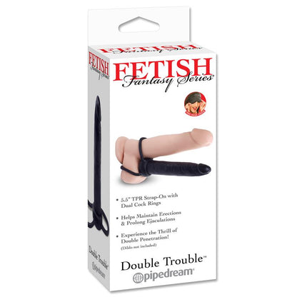 FETISH FANTASY SERIES - DILDO DOUBLE TROUBLE BLACK