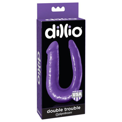 DILLIO - DILDO DOUBLE TROUBLE PURPLE
