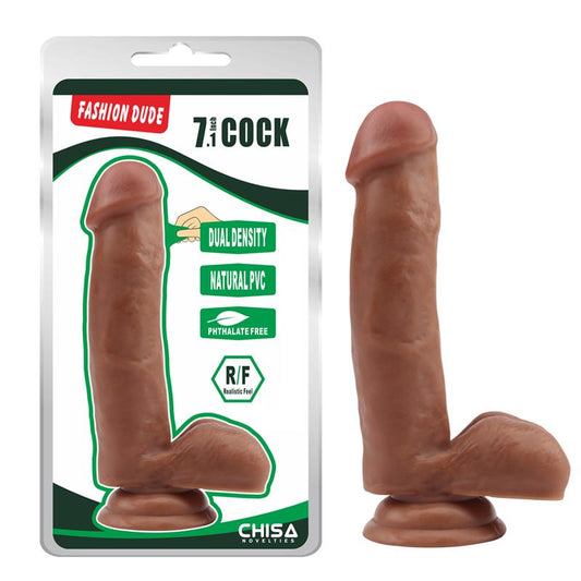 CHISA - DILDO DUAL DENSITY FASHION DUDE 17.8 X 4 CM LATIN