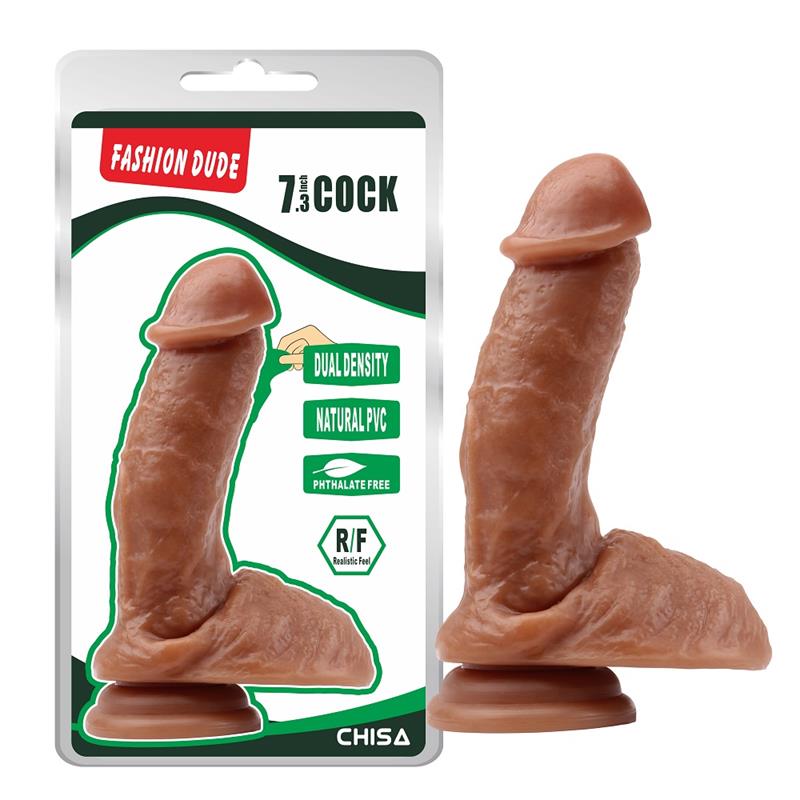 CHISA - DILDO DUAL DENSITY FASHION DUDE 18.5 X 4.3 CM LATIN