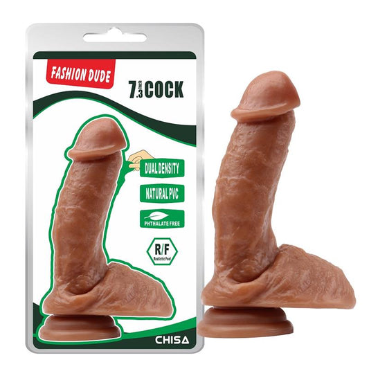 CHISA - DILDO DUAL DENSITY FASHION DUDE 18.5 X 4.3 CM LATIN